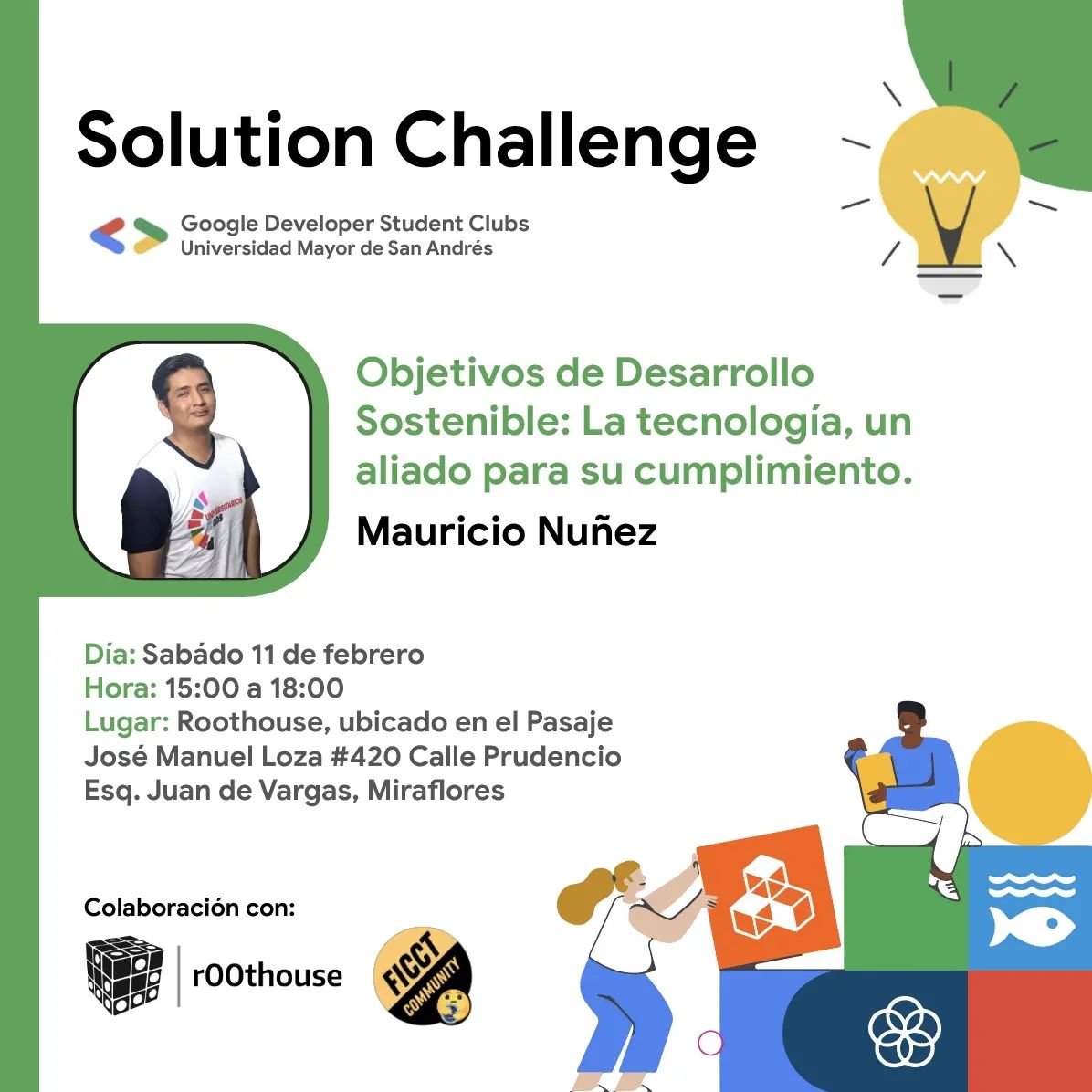 Talk invitation: Sustainable Development Goals, technology as an ally, by Mauricio Nuñez